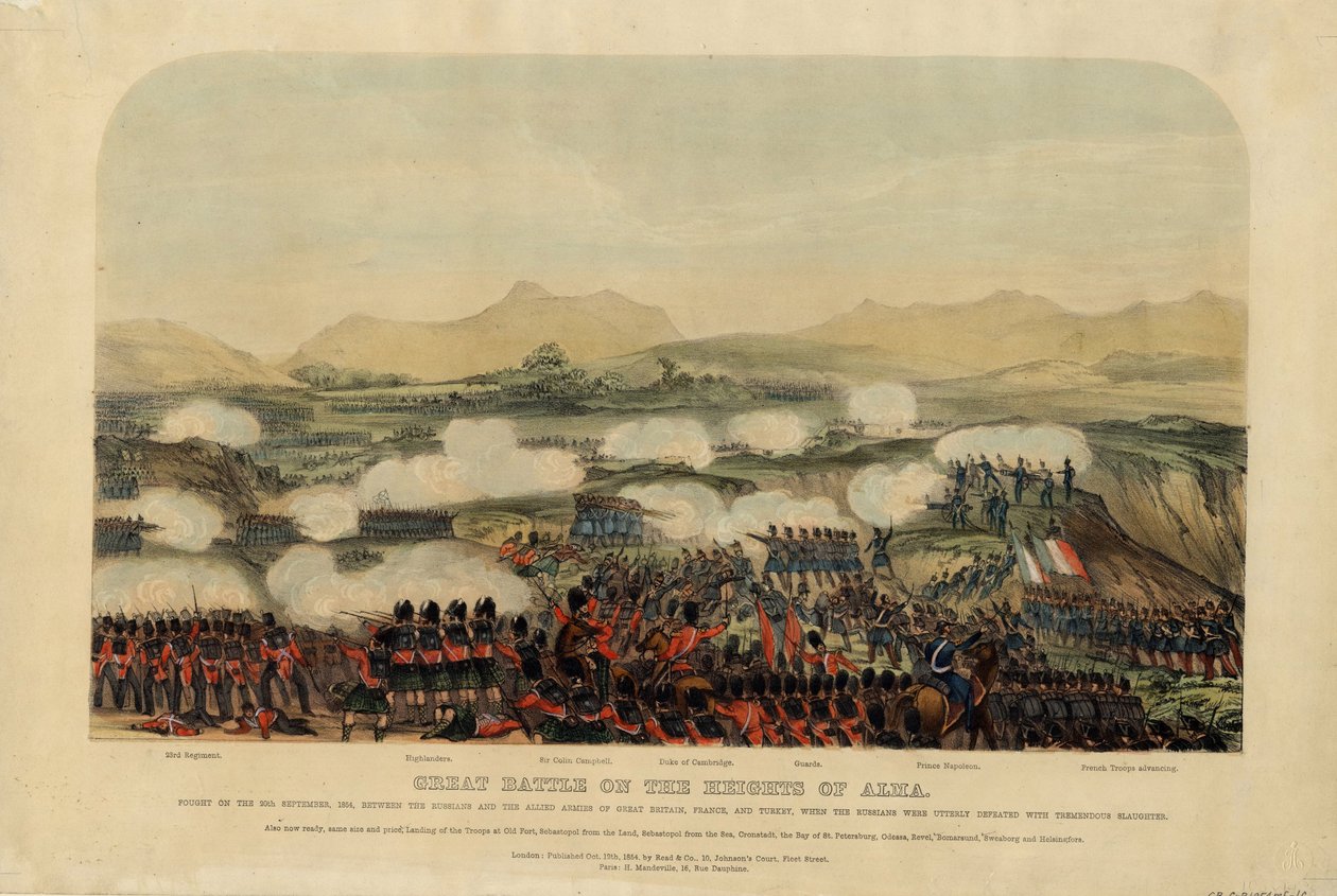 Az almai csata 1854. szeptember 20-án alkotó: Unbekannt