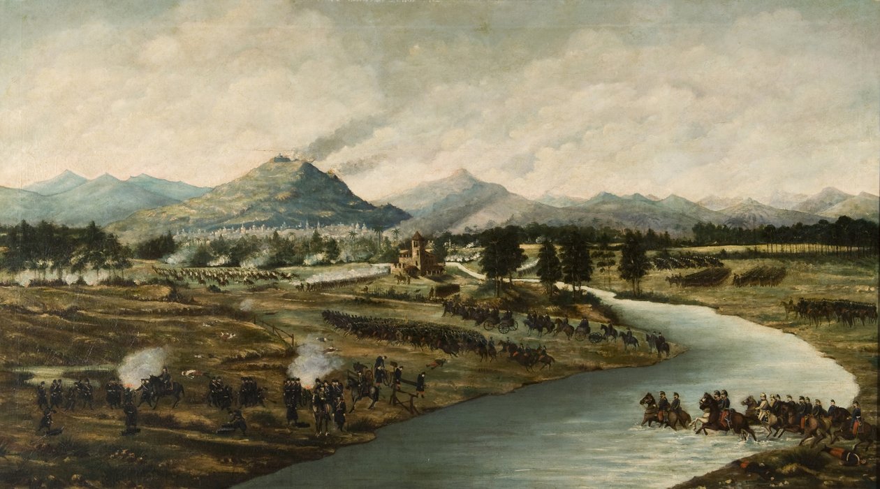 Az almai csata 1854. szeptember 20-án, c. 1875 alkotó: Unbekannt
