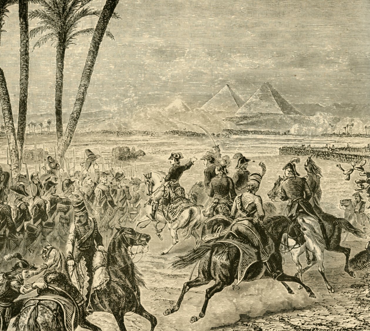 A piramisok csata, 1798, 1890. alkotó: Unbekannt
