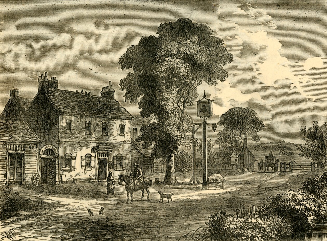 The Bell Inn, Kilburn, 1750, 1876. alkotó: Unbekannt