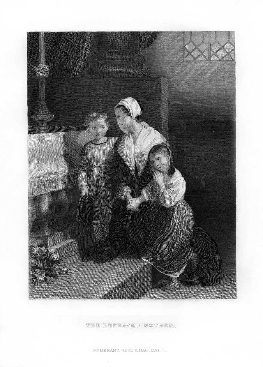 A gyászoló anya, 1872 alkotó: Unbekannt