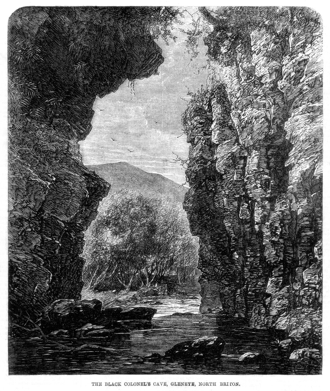 The Black Colonels barlang, Gleneye, Skócia, 1864 alkotó: Unbekannt