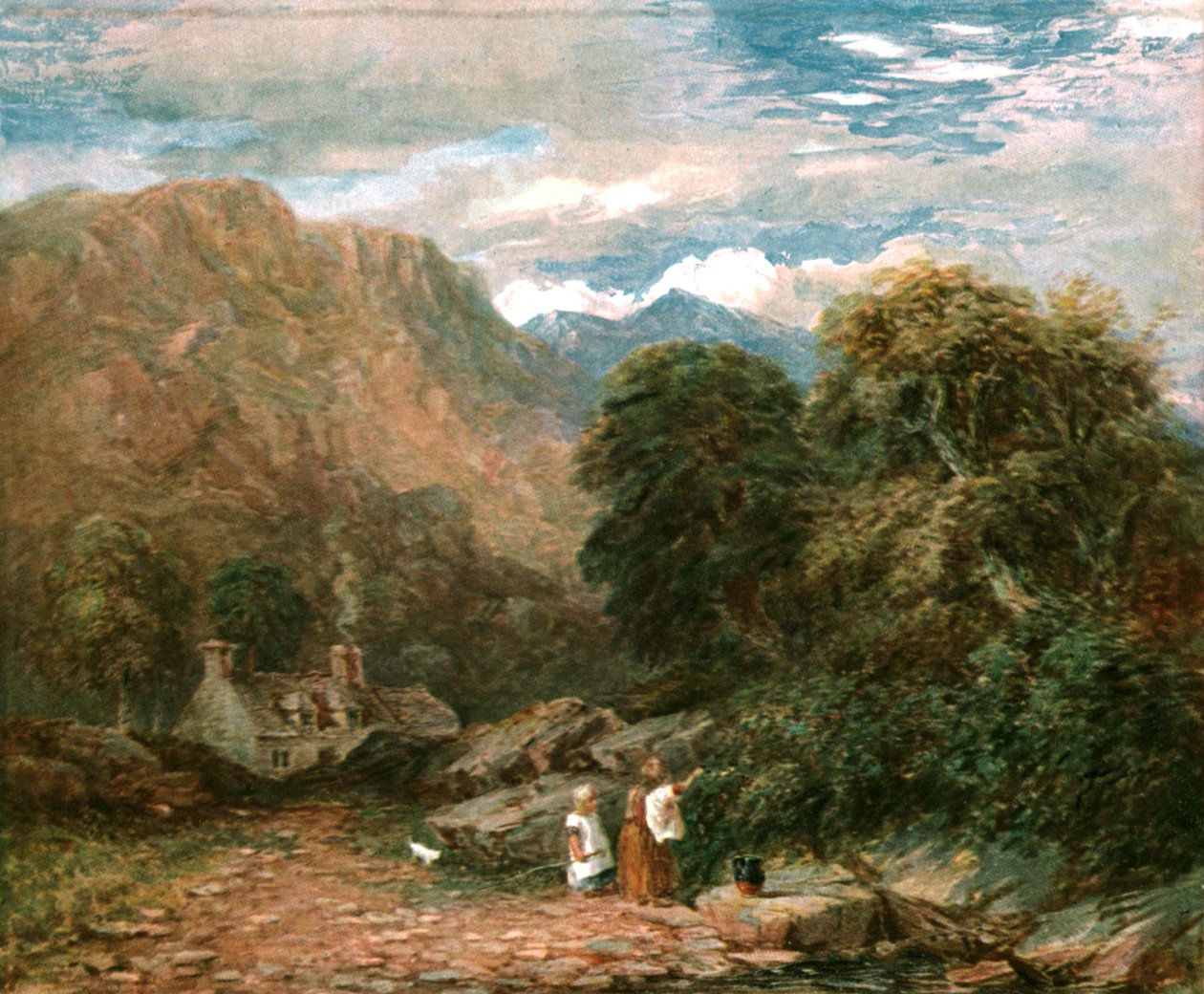 A Blackberry Gatherers, c1850, c1900. alkotó: Unbekannt