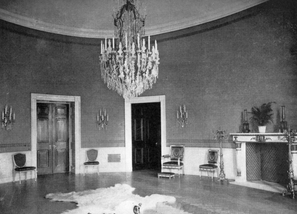 A kék szoba a Fehér Házban, Washington DC, USA, 1908 alkotó: Unbekannt