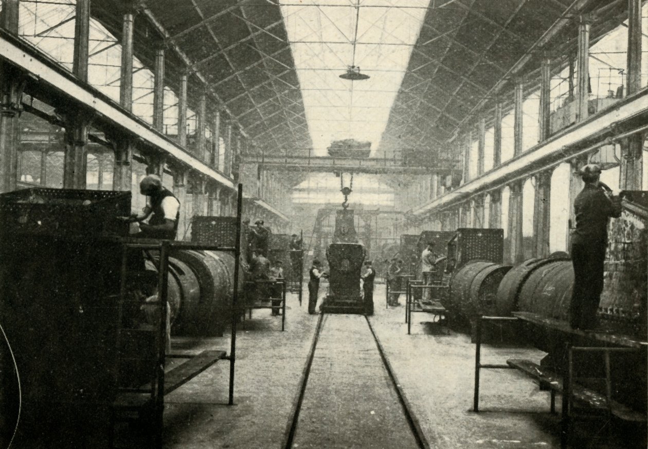 The Boiler Shop, Locomotive Works, Swindon, c1930. alkotó: Unbekannt