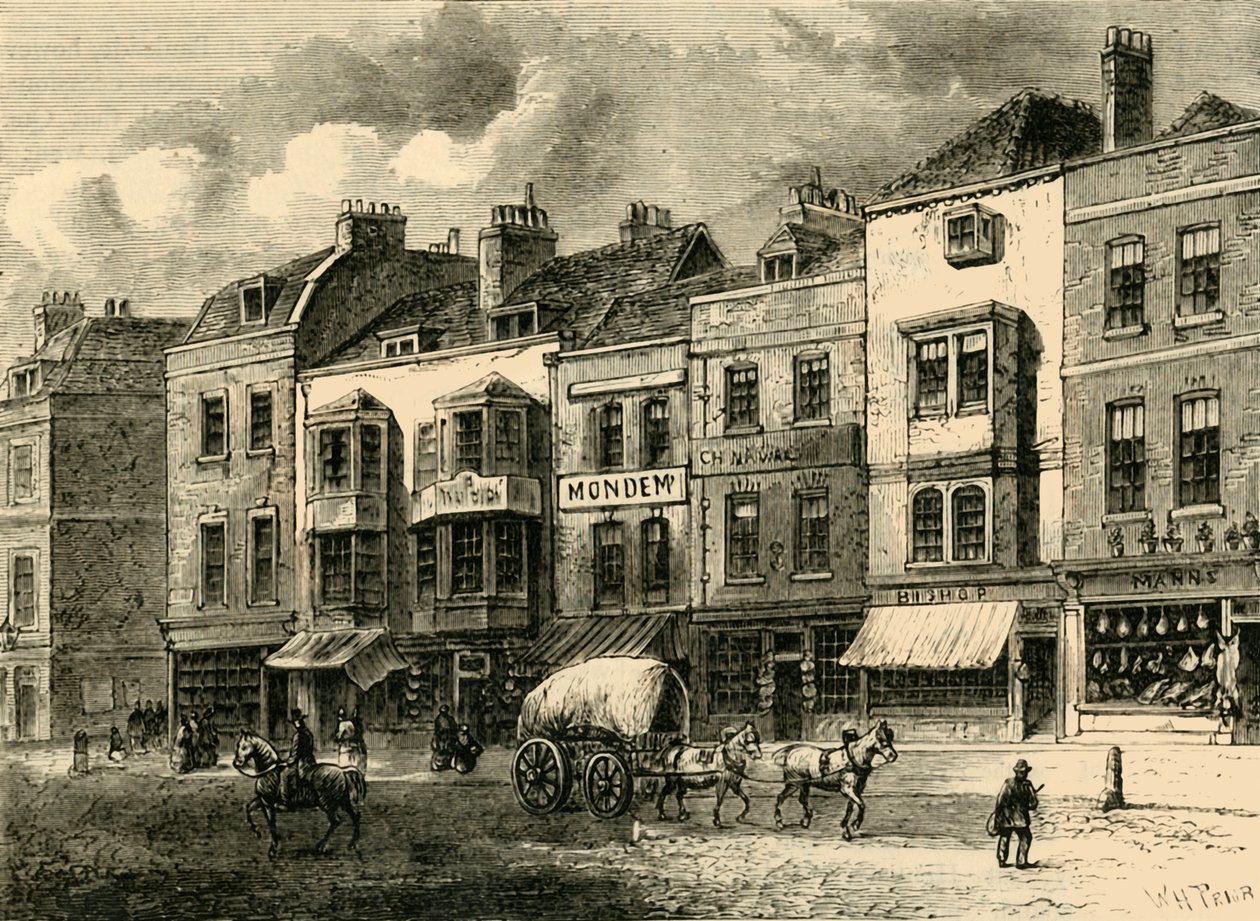 The Borough, High Street, 1825-ben, 1878 körül. alkotó: Unbekannt