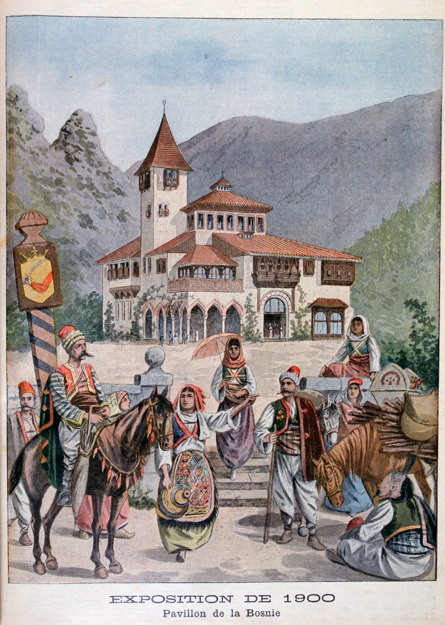 A boszniai pavilon az 1900-as egyetemes kiállításon, Párizs, 1900 alkotó: Unbekannt