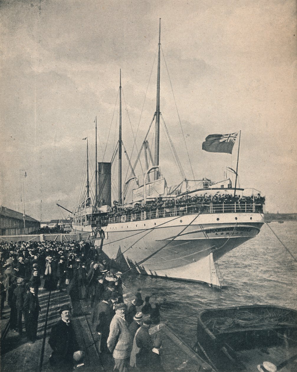 A Braemar-kastély a fokra, csapatokkal, 1900. alkotó: Unbekannt