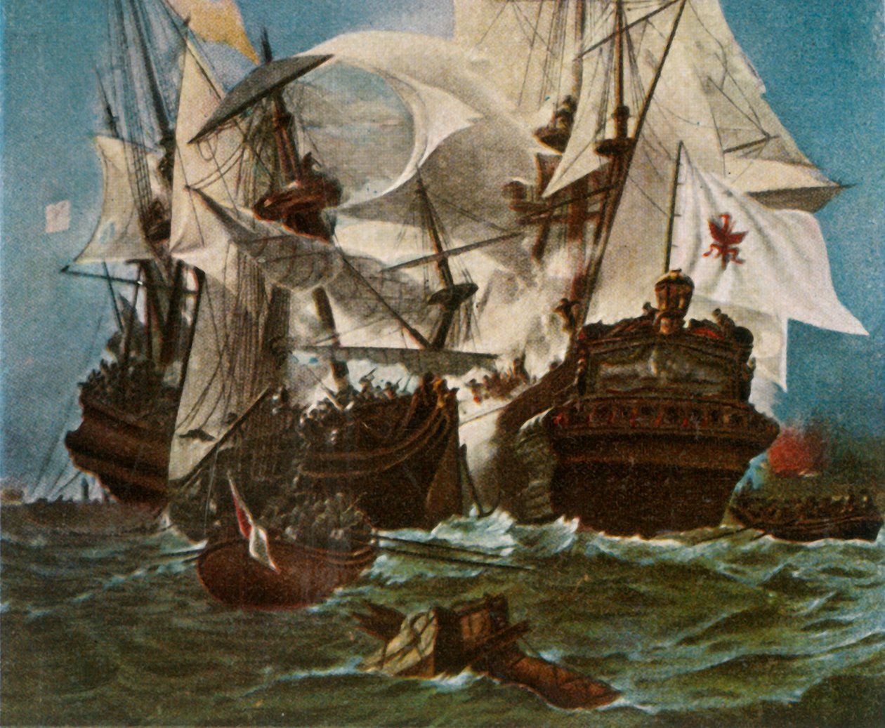 A brandenburgi haditengerészeti flotta, 1680, 1936. Kurbrandenburgische Flotte, 1680. alkotó: Unbekannt