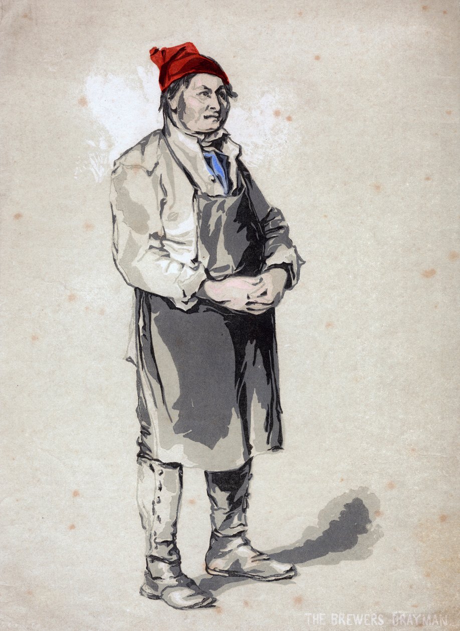 The Brewers Drayman, 19. század alkotó: Unbekannt