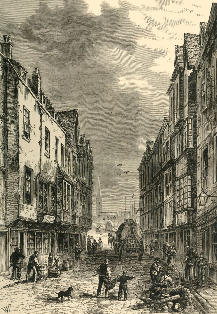 The Bridge-Foot, Southwark, 1810, c1878. alkotó: Unbekannt