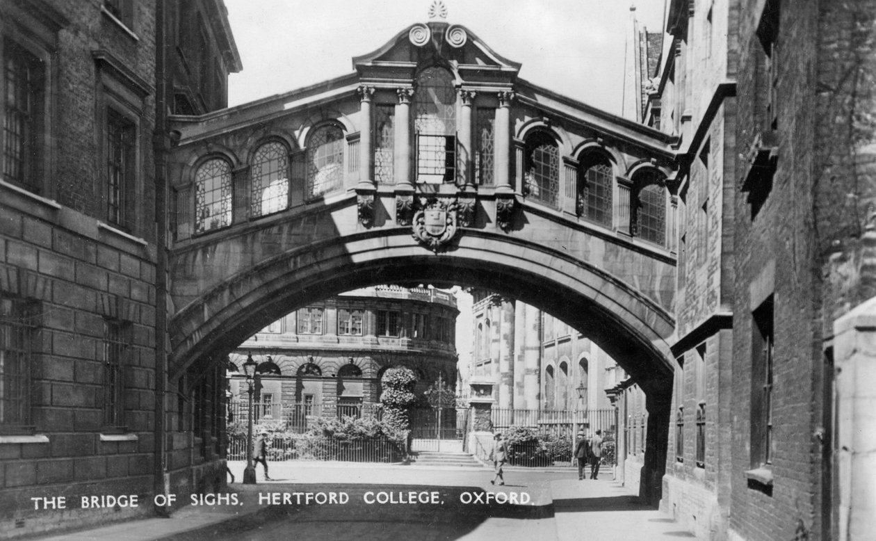 Sóhajok hídja, Hertford College, Oxford Egyetem, Oxford, XX. század eleje alkotó: Unbekannt