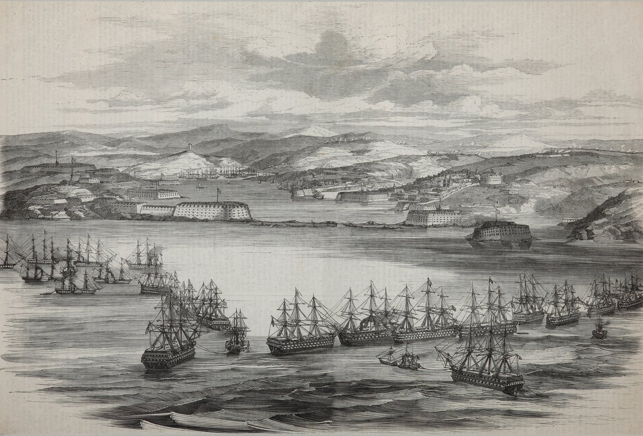 A brit-francia osztag Szevasztopolban, 1855 körül alkotó: Unbekannt