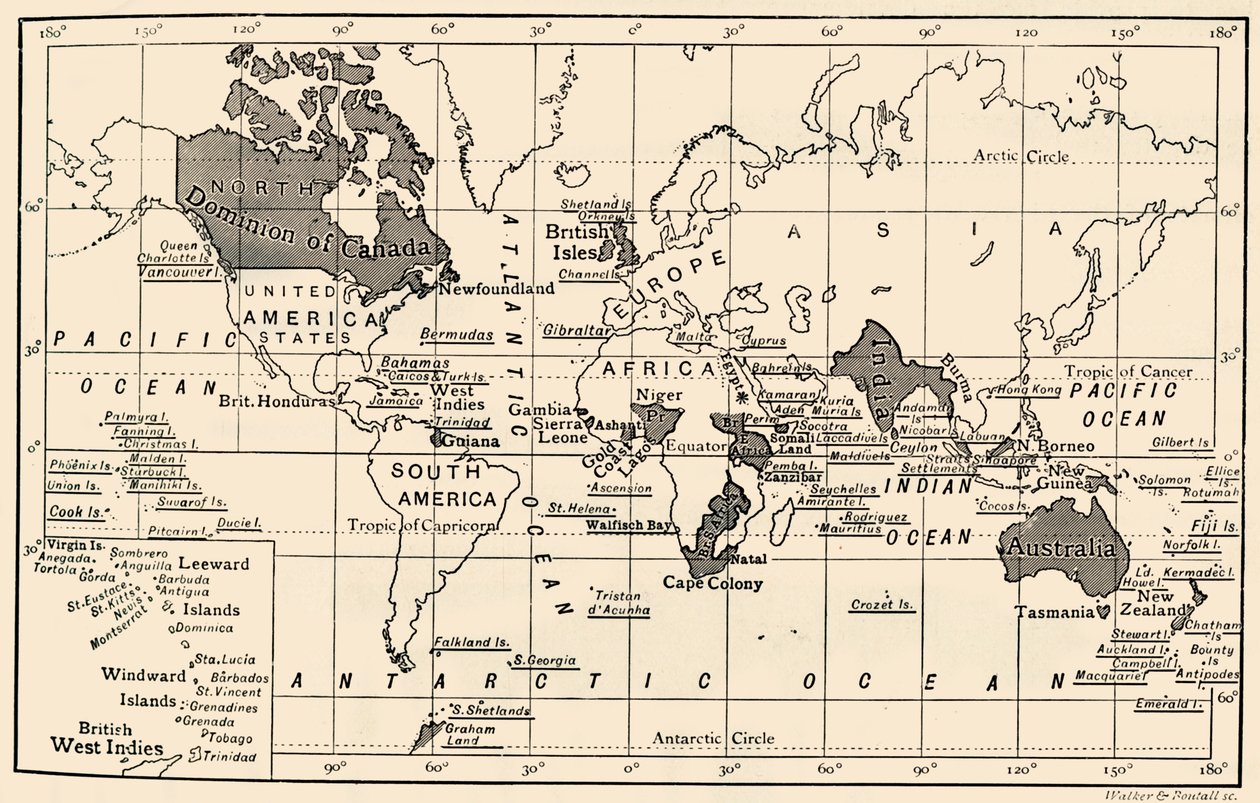 A Brit Birodalom, 1897 alkotó: Unbekannt