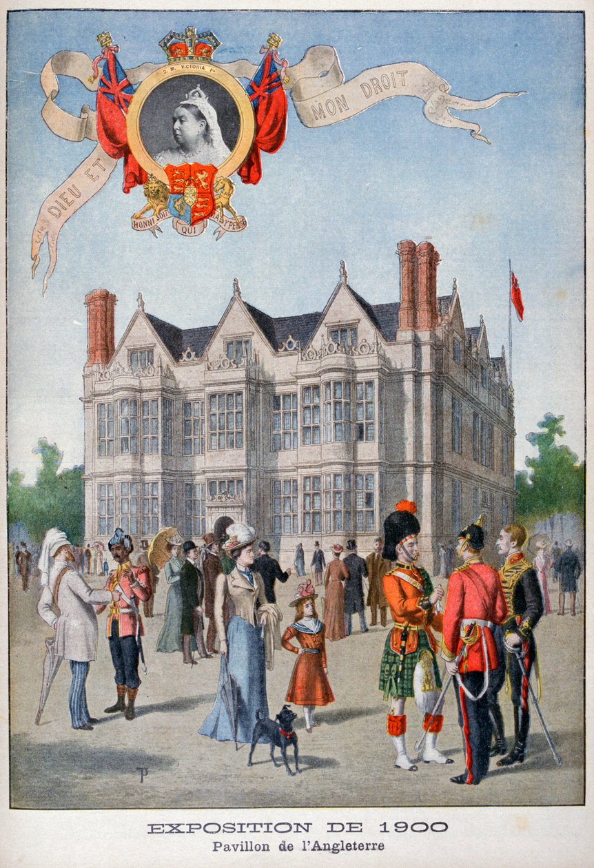 A brit pavilon az 1900-as egyetemes kiállításon, Párizs, 1900 alkotó: Unbekannt