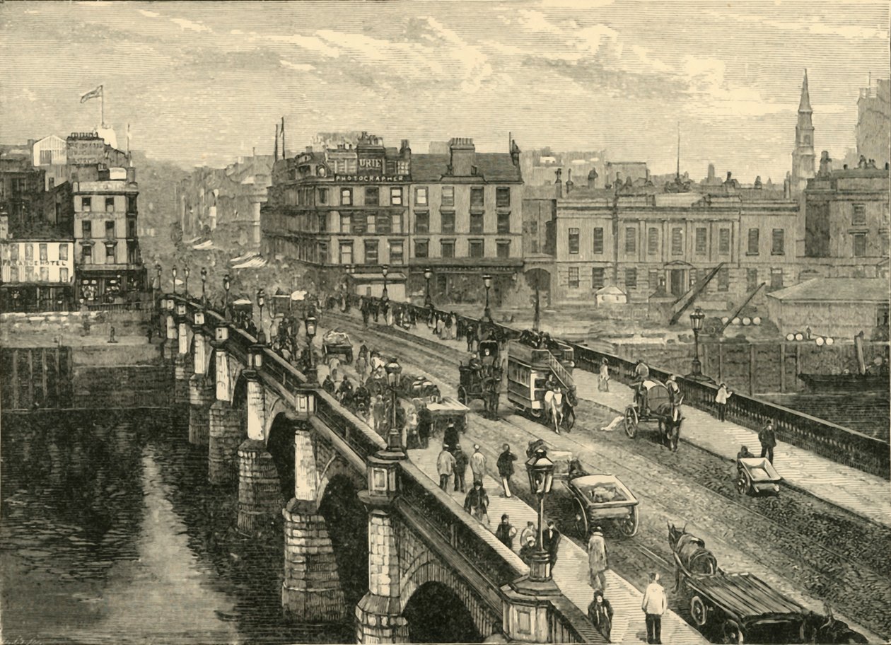 A Broomielaw-híd, Glasgow, 1898. alkotó: Unbekannt