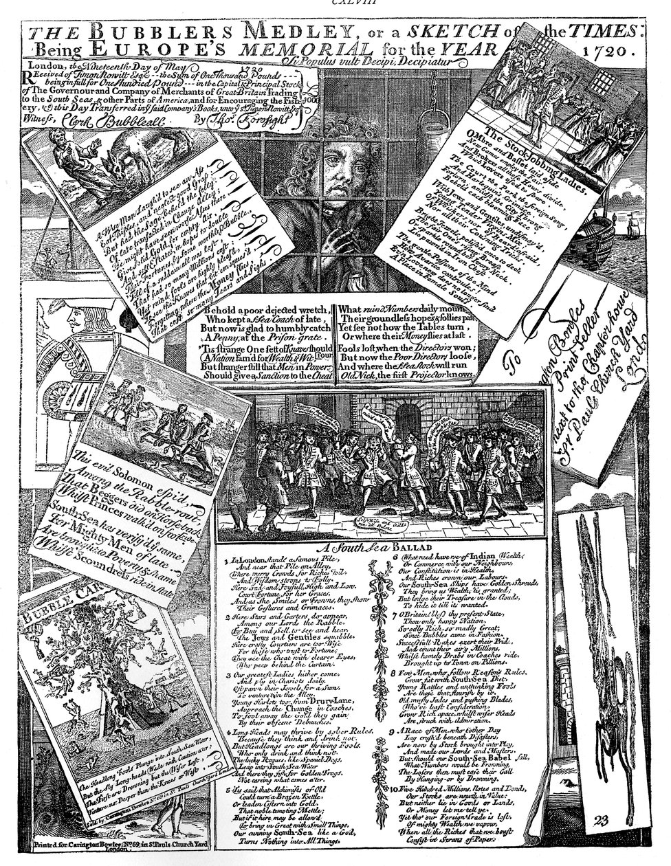The Bubblers Medley, avagy az idők vázlata, 1720 alkotó: Unbekannt