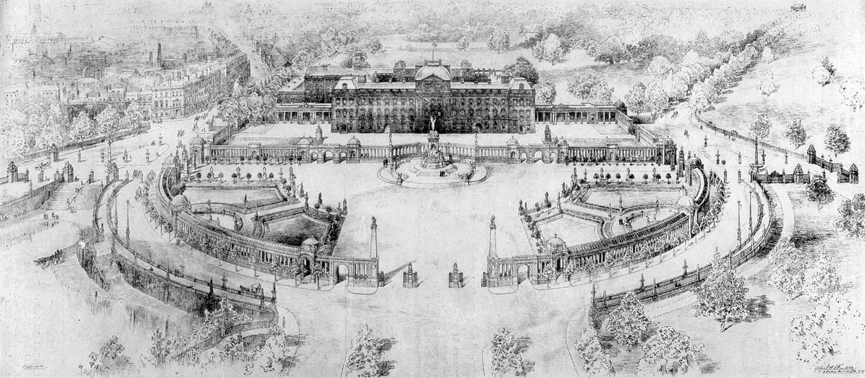 A következő Buckingham-palota, 1910 alkotó: Unbekannt