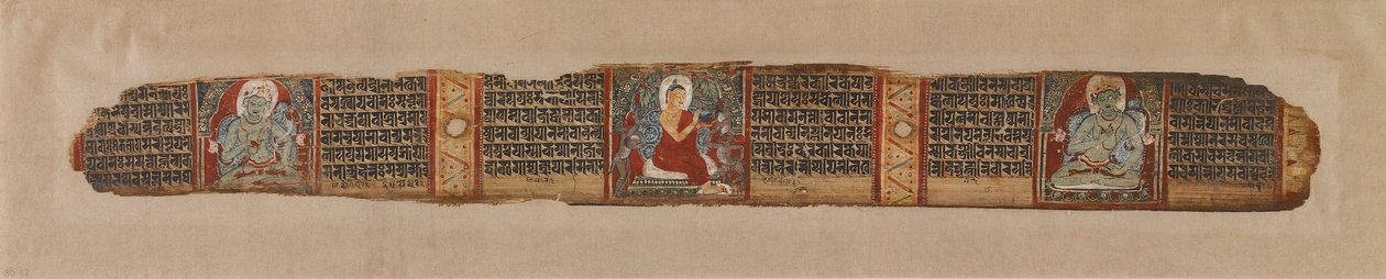 Buddha mézet oszt, egy Prajnaparamita kéziratból, 12. század. alkotó: Unbekannt