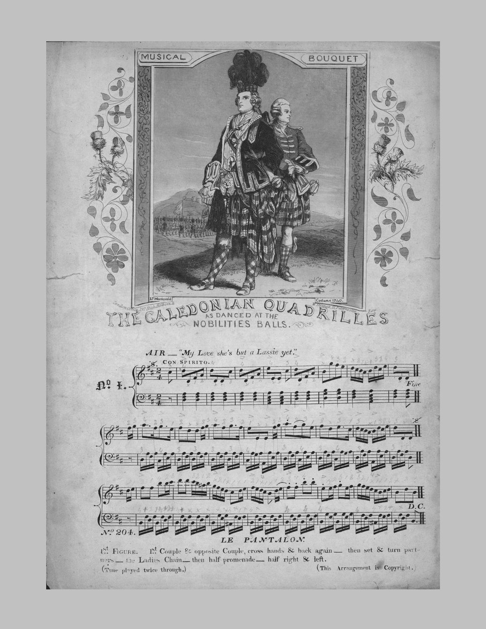 A Caledonian Quadrilles, kotta, 1870. alkotó: Unbekannt