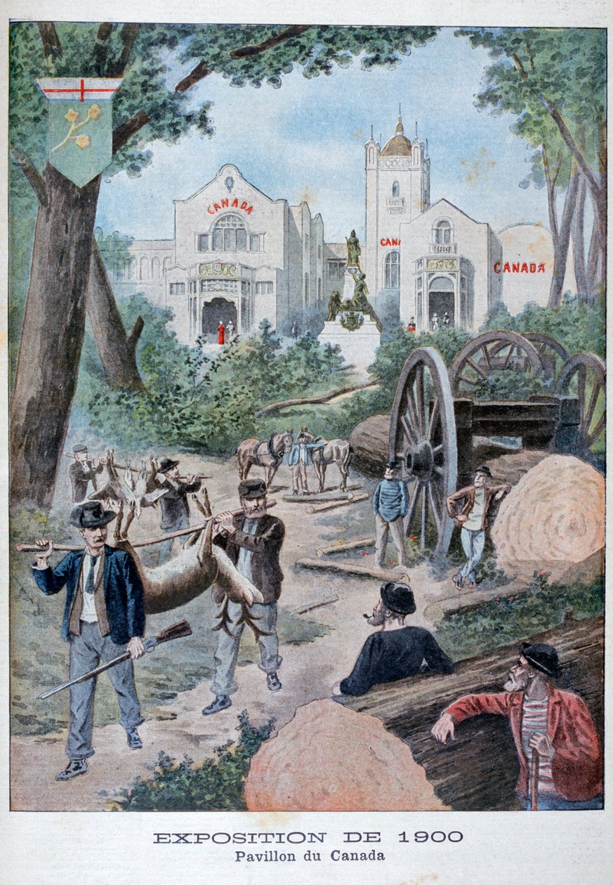 A kanadai pavilon az 1900-as egyetemes kiállításon, Párizs, 1900 alkotó: Unbekannt