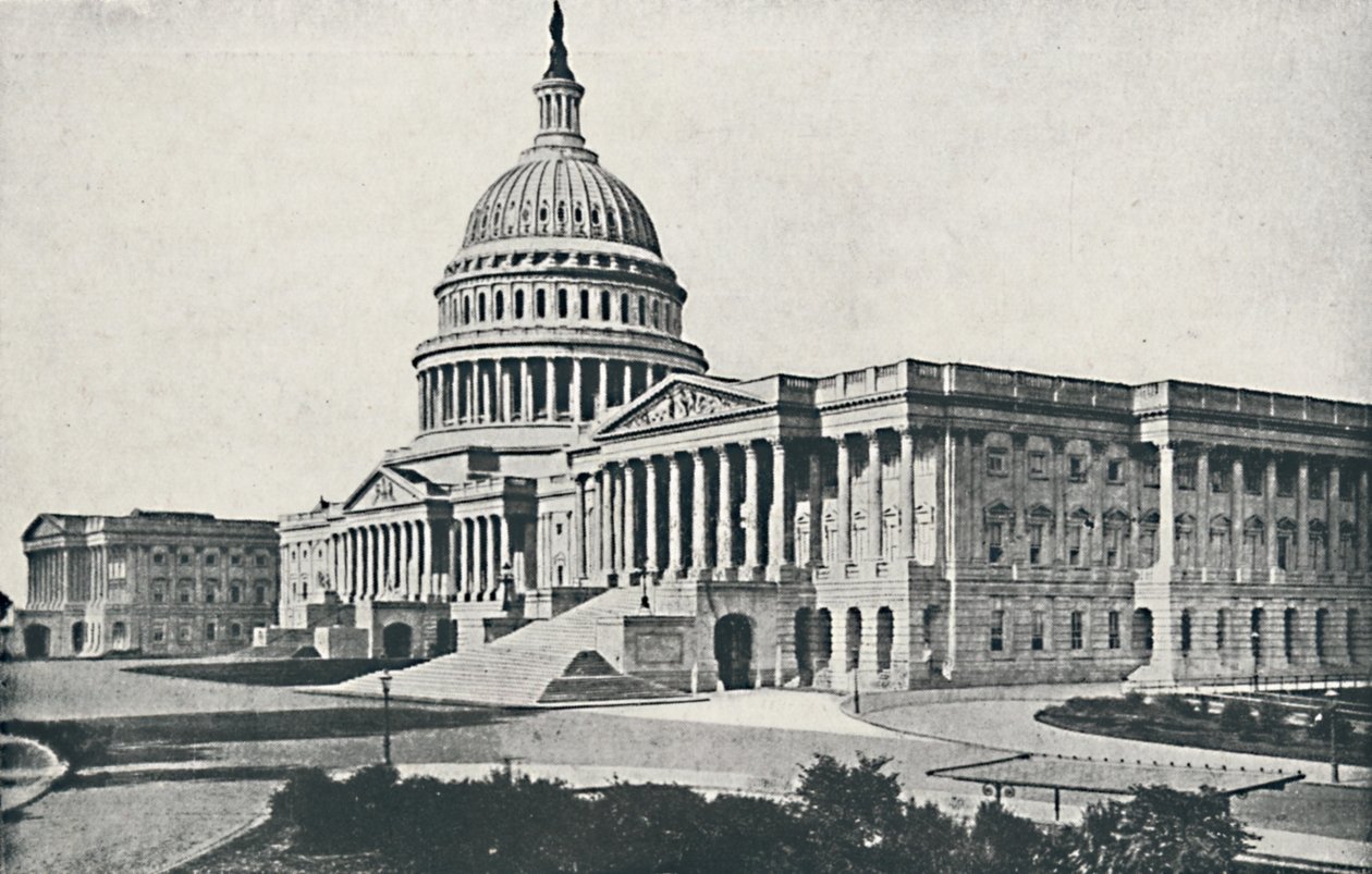 A Capitolium, Washington, 1916 alkotó: Unbekannt