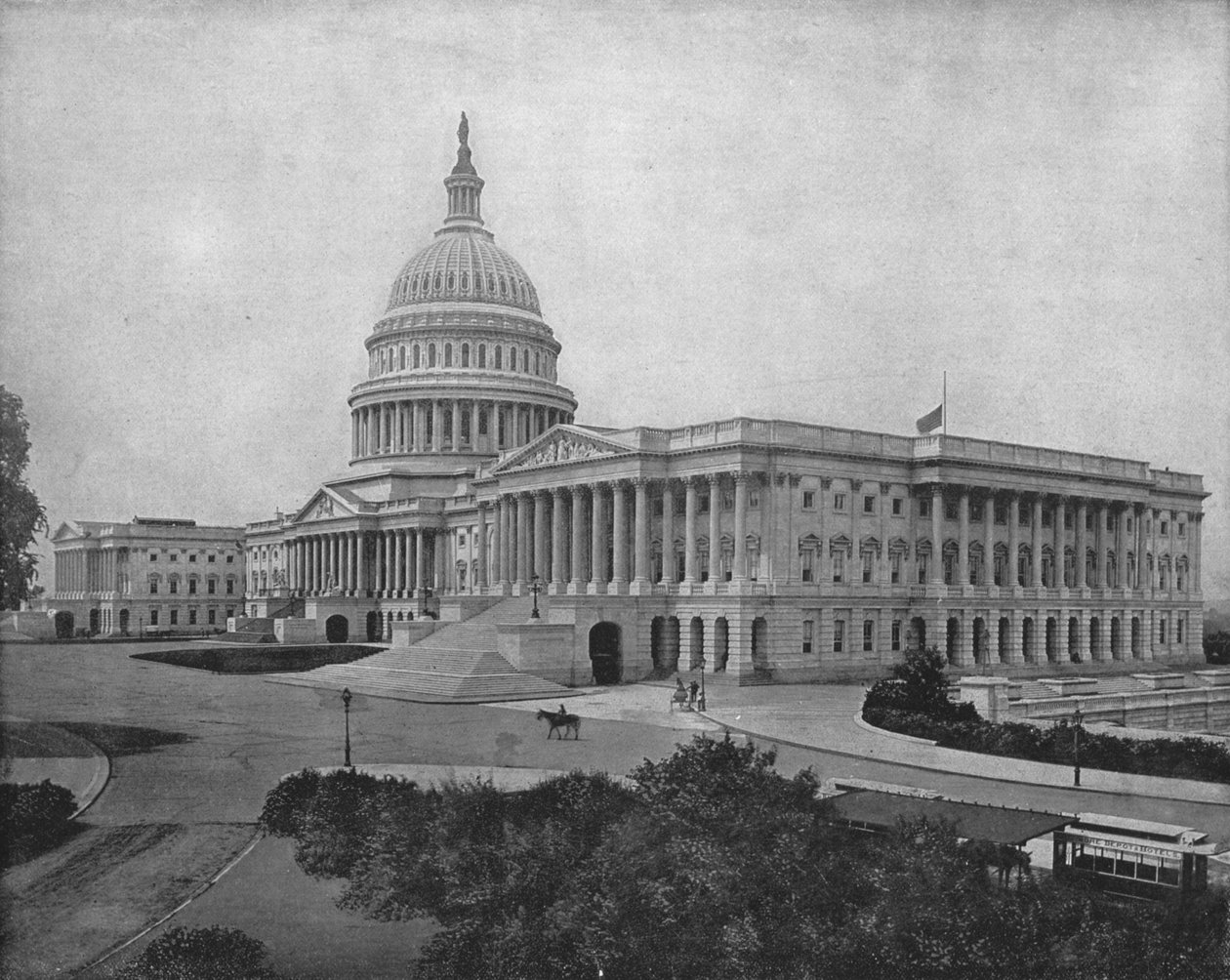 A Capitol, Washington DC, USA, 1900. alkotó: Unbekannt