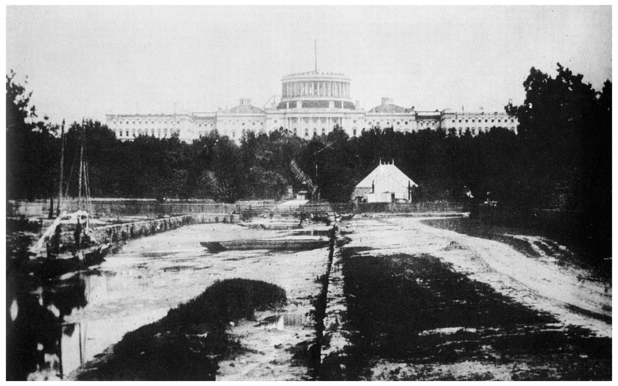 A Capitolium kupola nélkül, Washington DC, USA, 1858 1955 alkotó: Unbekannt