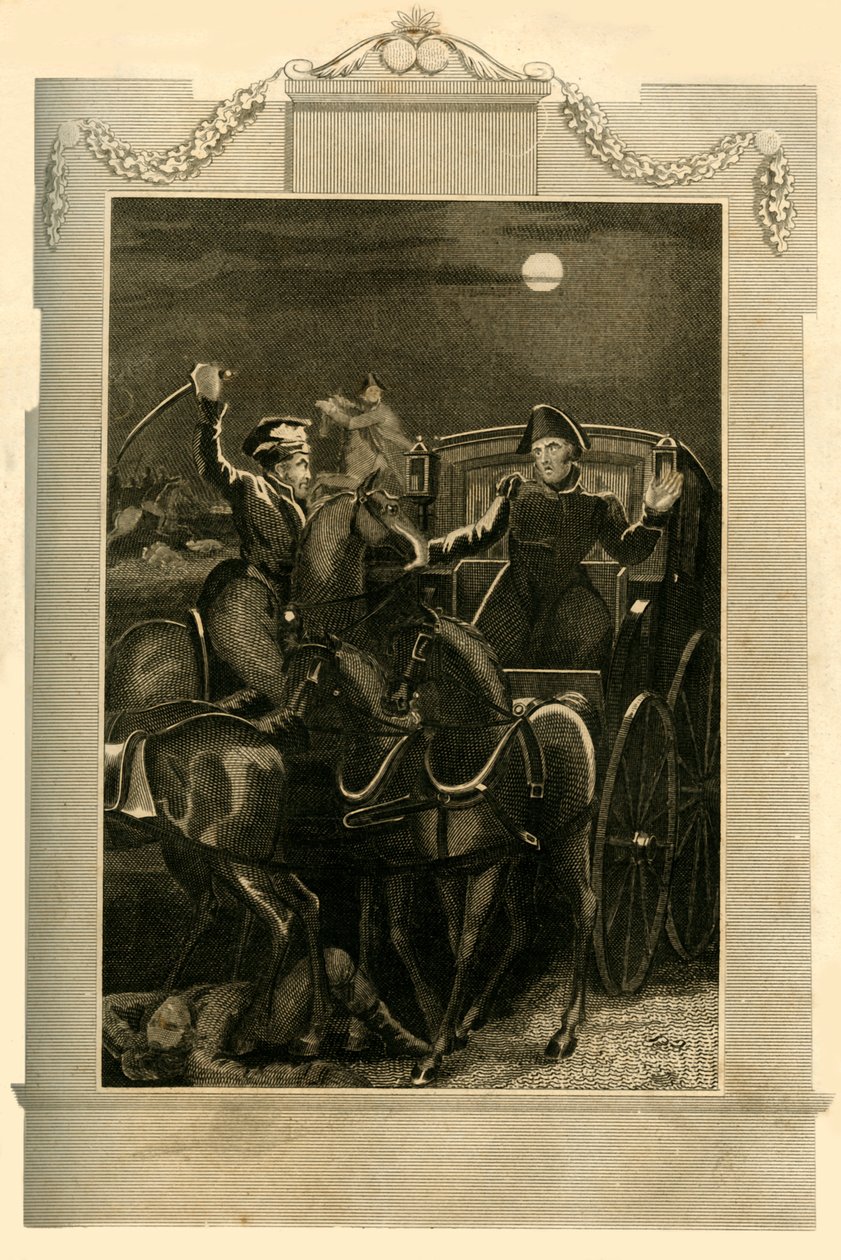 Buonapartes kocsi elfogása, 1815. június 18., 1816. alkotó: Unbekannt