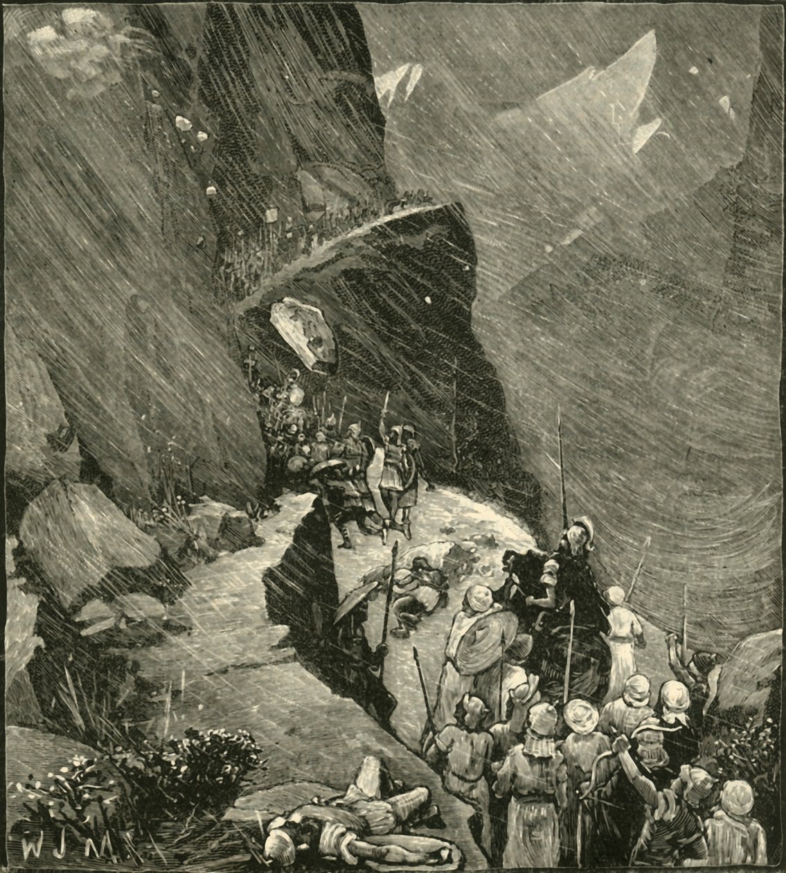 A karthágóiak átkelnek az Alpokon, 1890. alkotó: Unbekannt