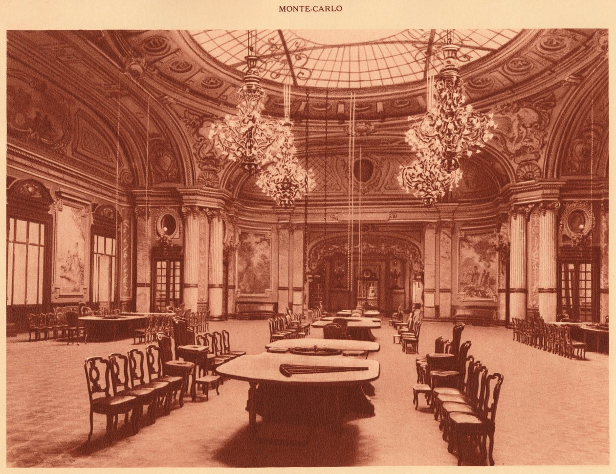 A Kaszinó. - Schmits terem, Monte Carlo, 1930. alkotó: Unbekannt