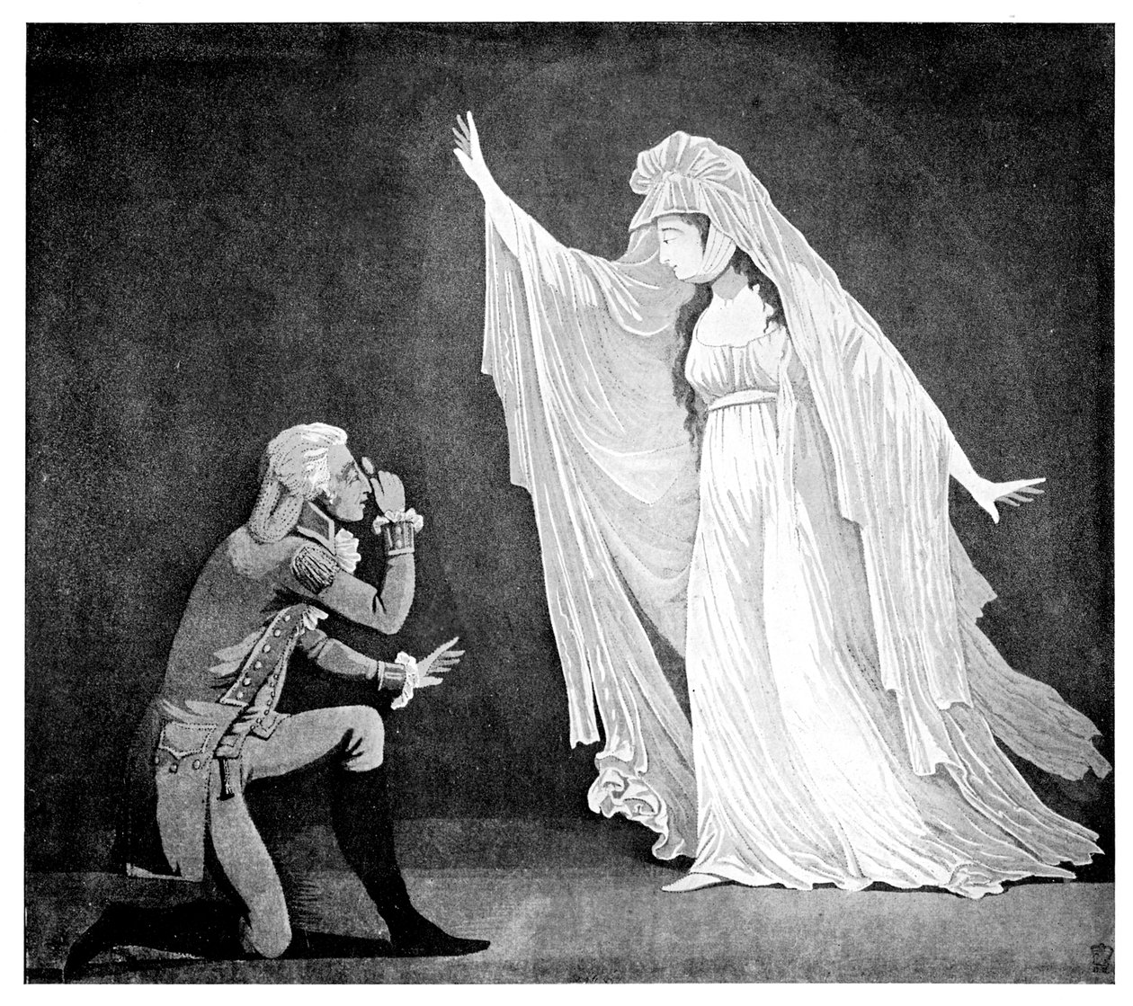 A várkísértet és leghíresebb tisztelője, 1793 alkotó: Unbekannt