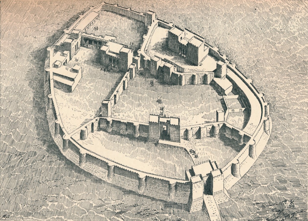 Sendshirli vára Észak-Szíriában, c1902, 1903 alkotó: Unbekannt
