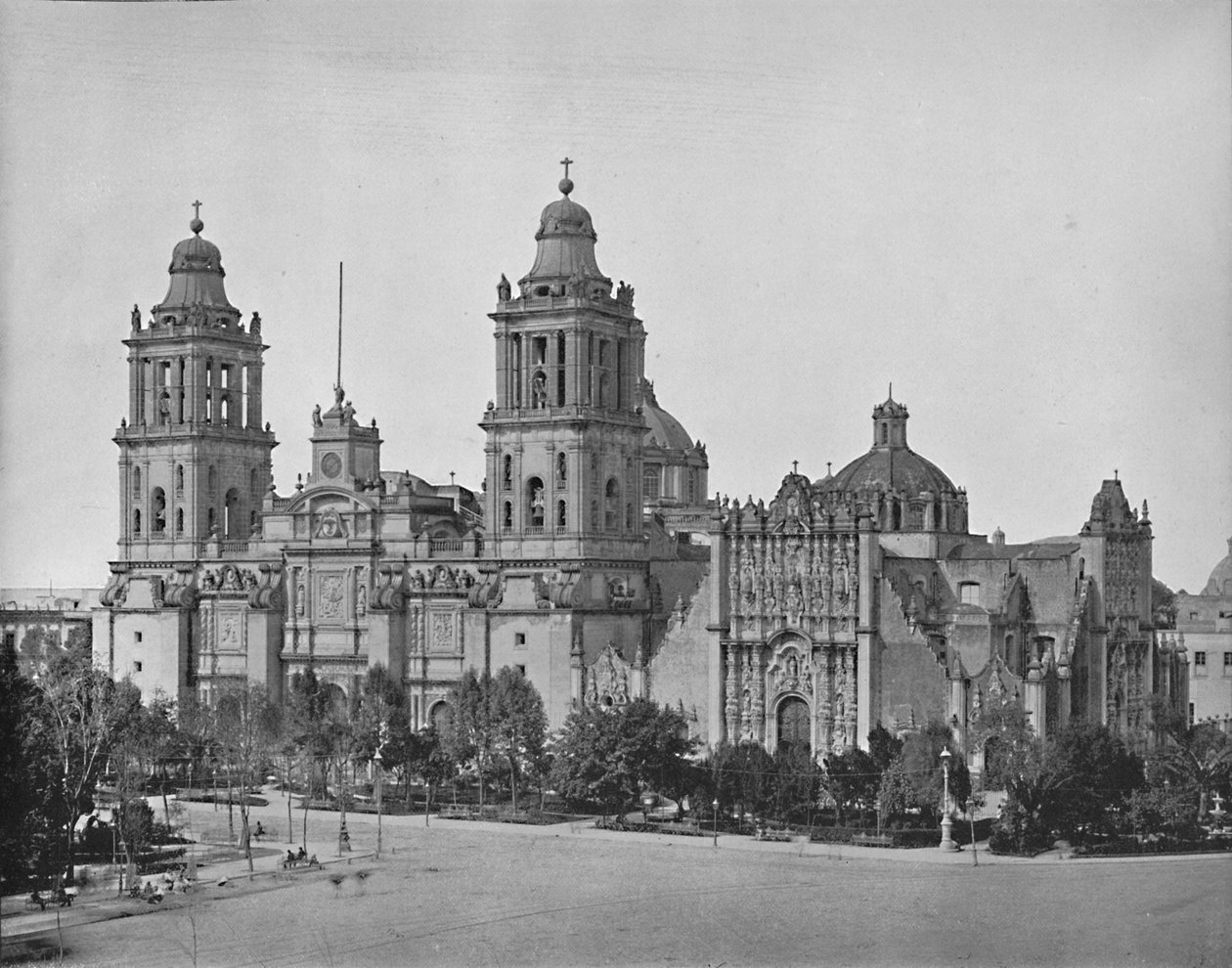 A katedrális, Mexikó városa, 1897. alkotó: Unbekannt