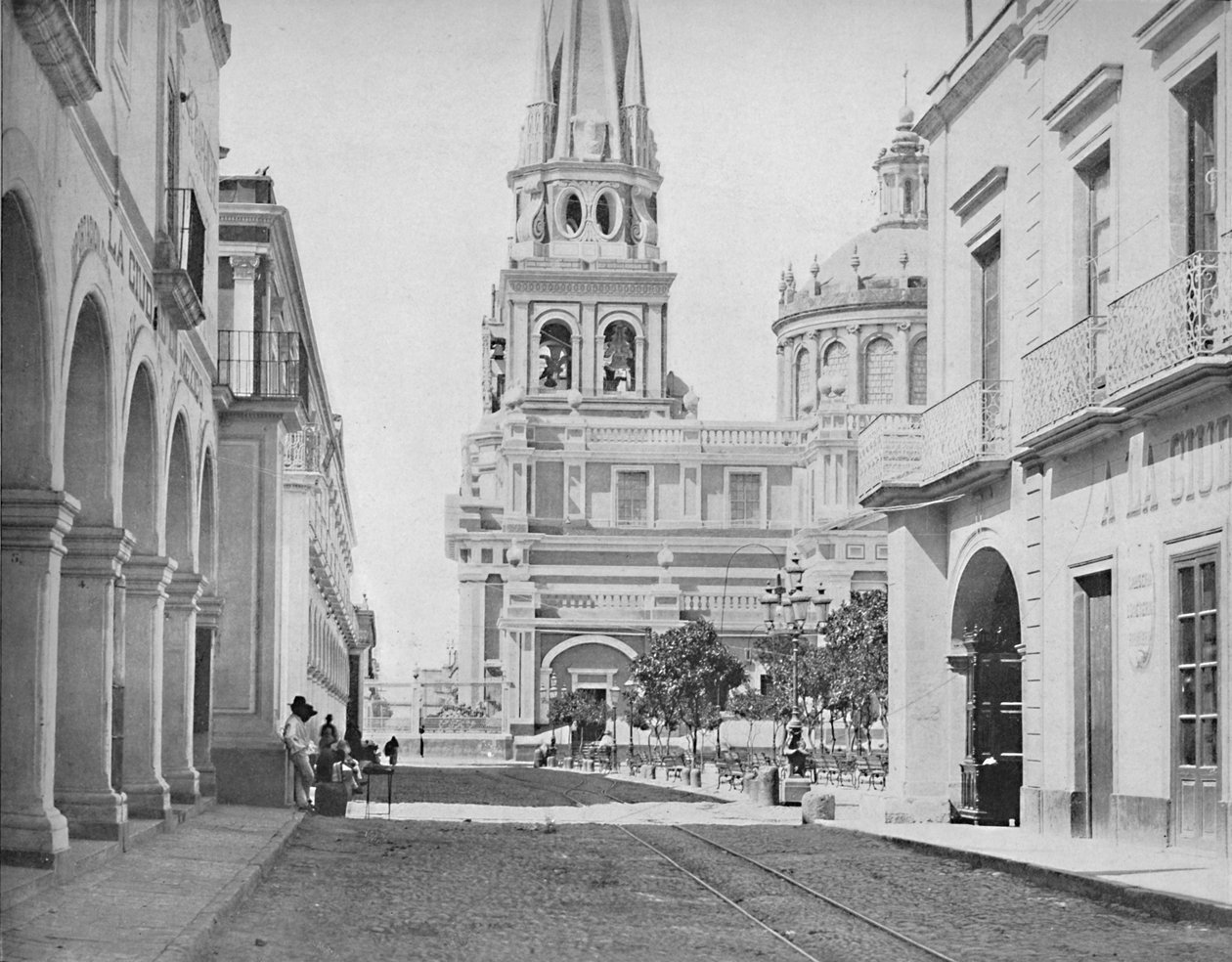 A katedrális Guadalajarában, Mexikó, 1897. alkotó: Unbekannt