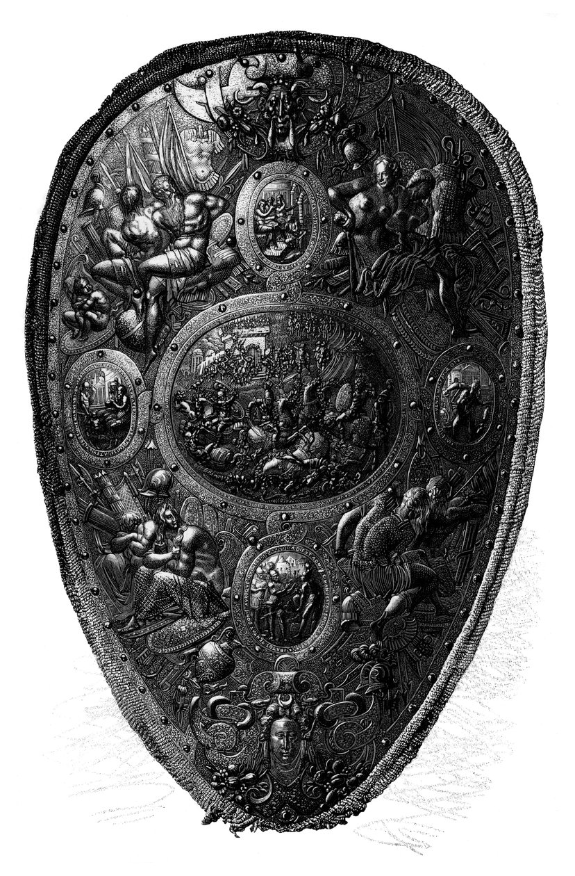 A Cellini-pajzs, 1882 alkotó: Unbekannt