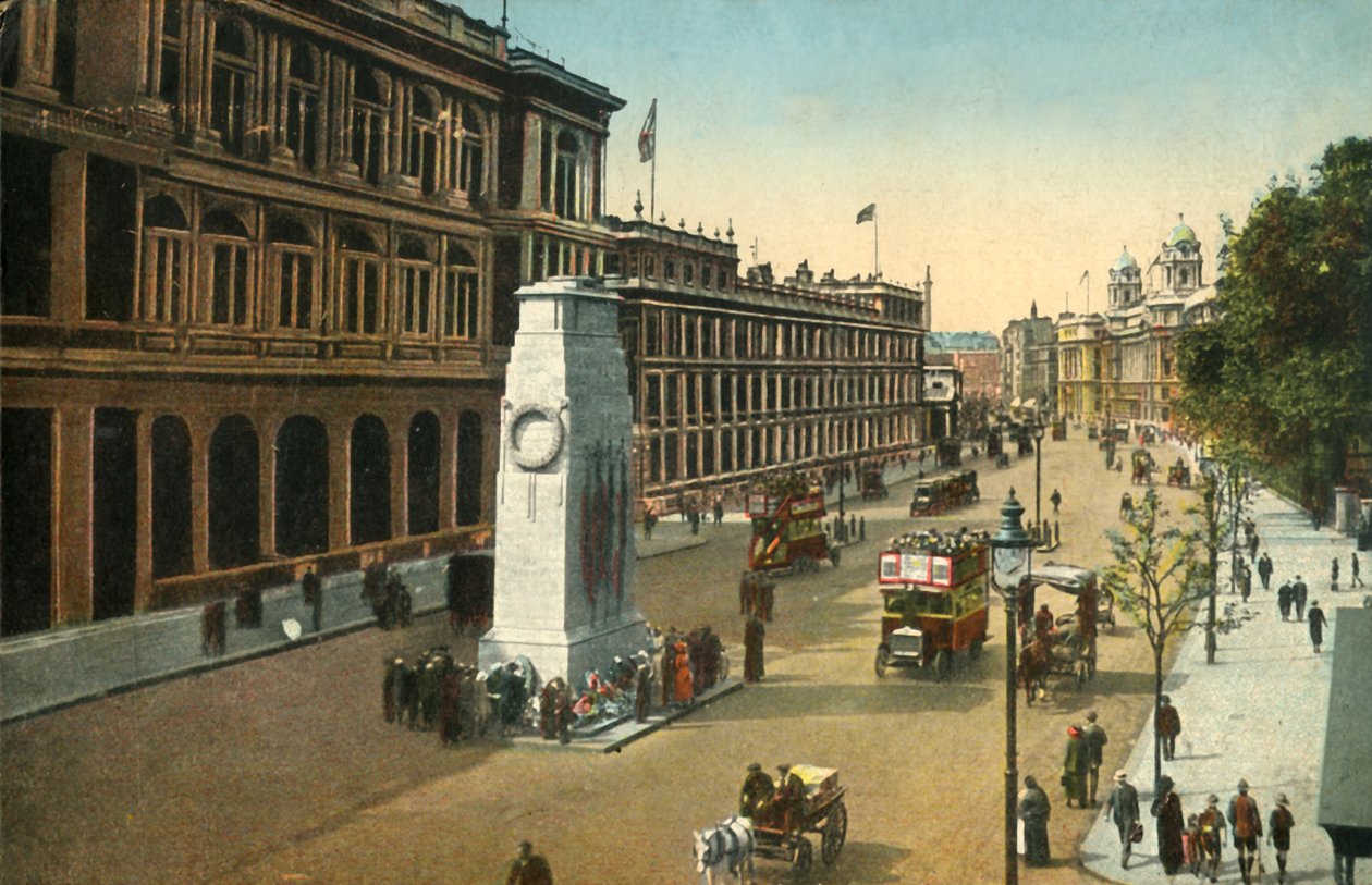 The Cenotaph, Whitehall, London, 1920. alkotó: Unbekannt