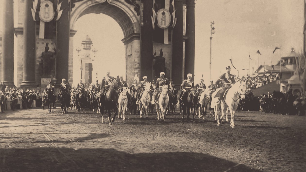 Miklós ünnepélyes bevonulása Moszkvába 1896. május 9-én alkotó: Unbekannt