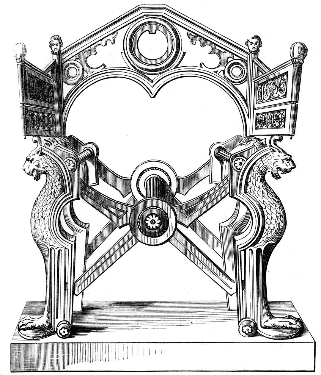Dagobert széke, 7. század, 1849 alkotó: Unbekannt