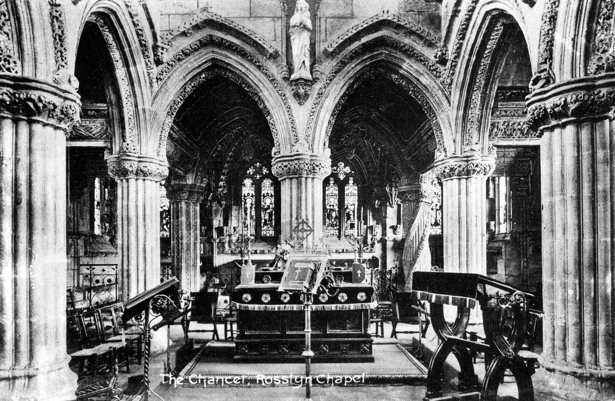 The Chancel, Rosslyn Chapel, Midlothian, Skócia, XX. század alkotó: Unbekannt