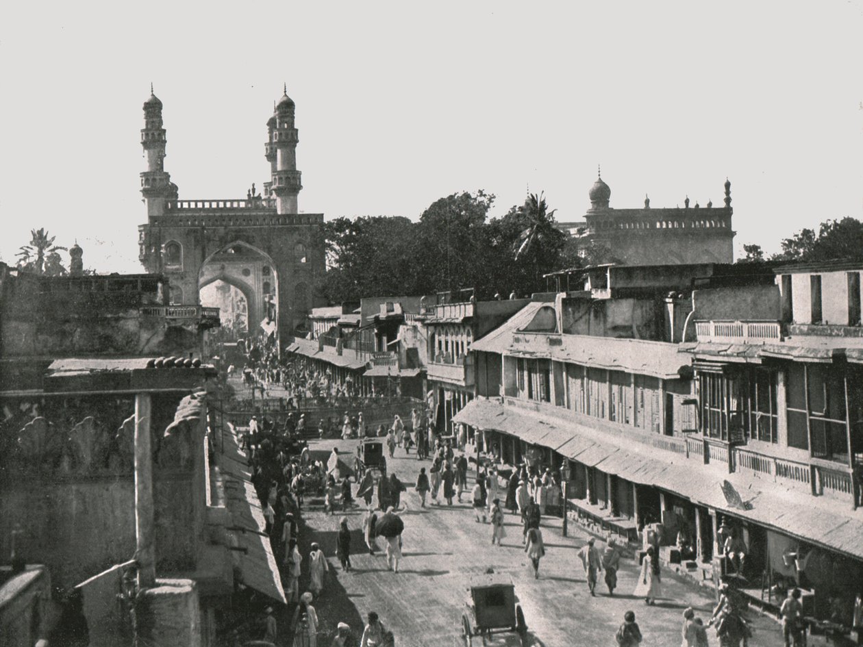 A Char Minar, Hyderabad, India, 1895. alkotó: Unbekannt
