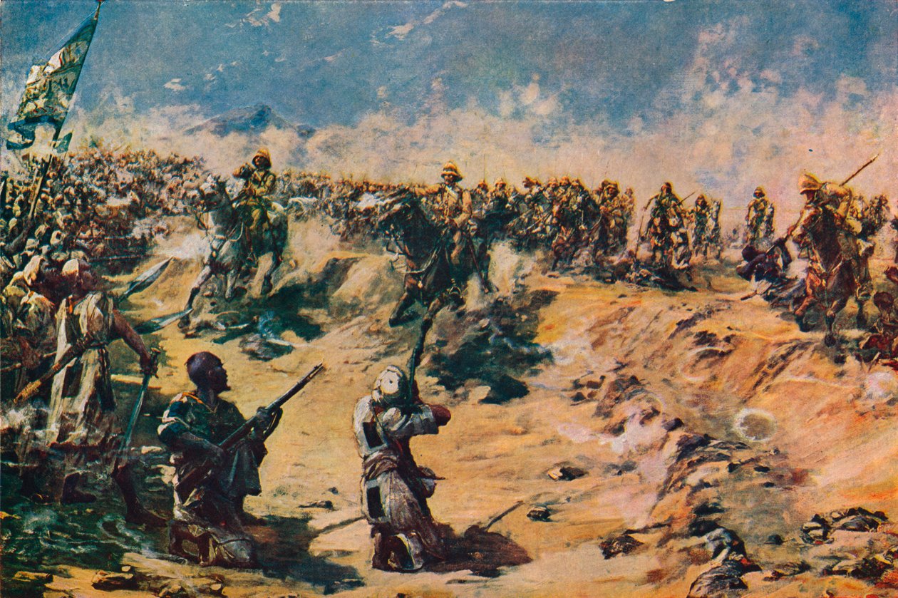 A 21. Lancers rohama Omdurmanban, 1898 1906 alkotó: Unbekannt