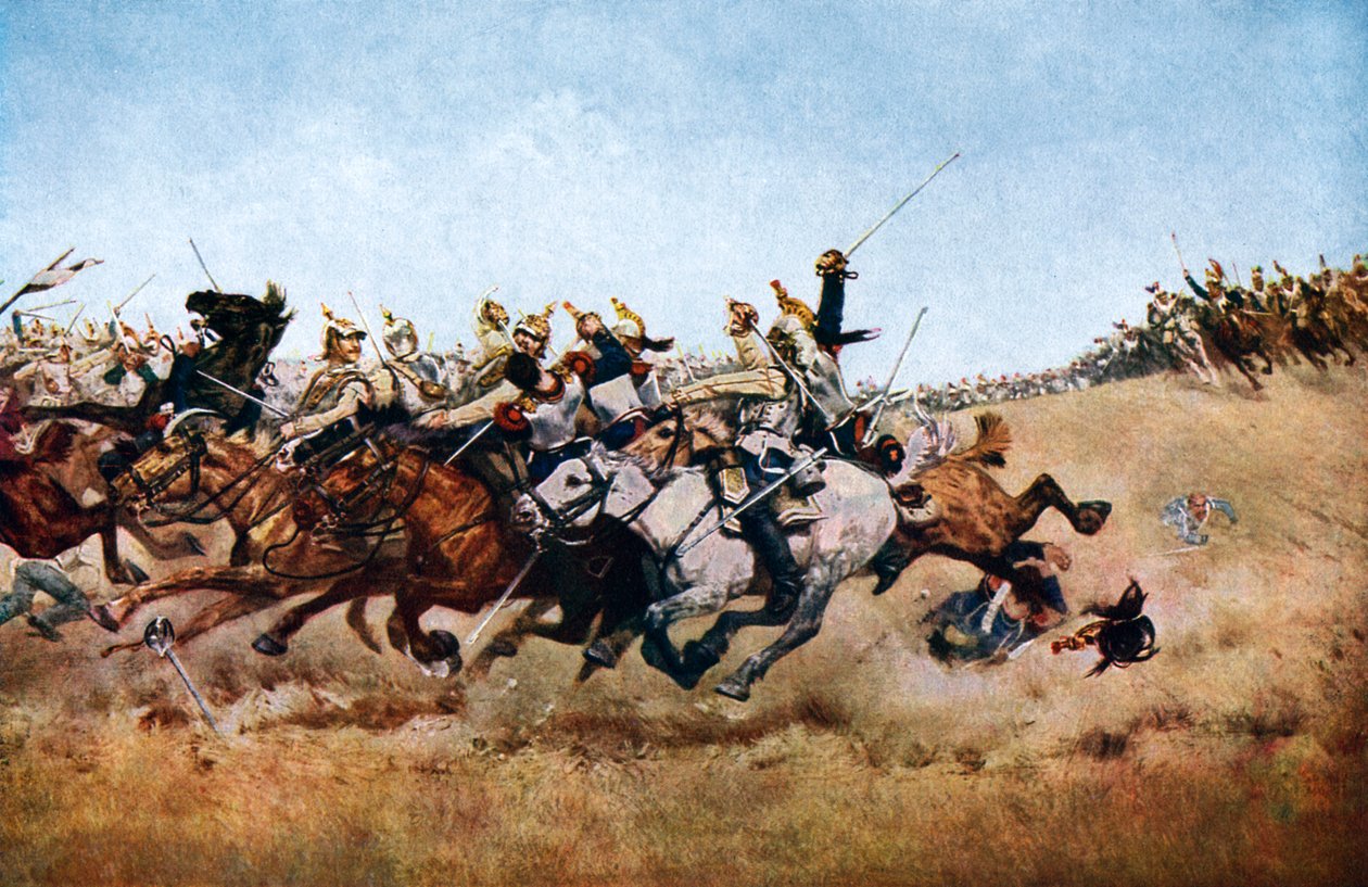 A Cuirassiers vádja Rezonville-ben, 1870, 1920 körül alkotó: Unbekannt