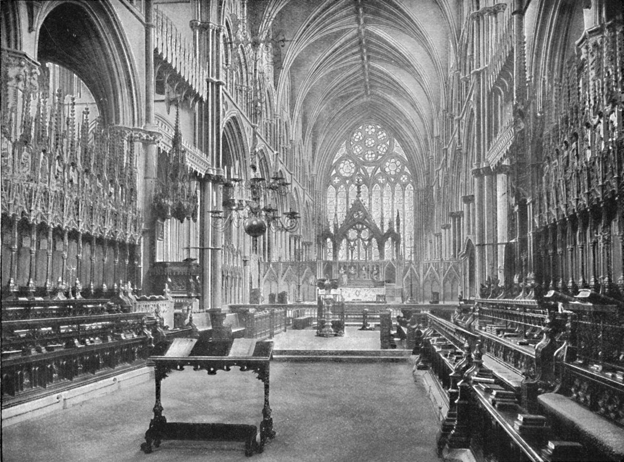 Kórus, Lincoln Cathedral, 1902 alkotó: Unbekannt