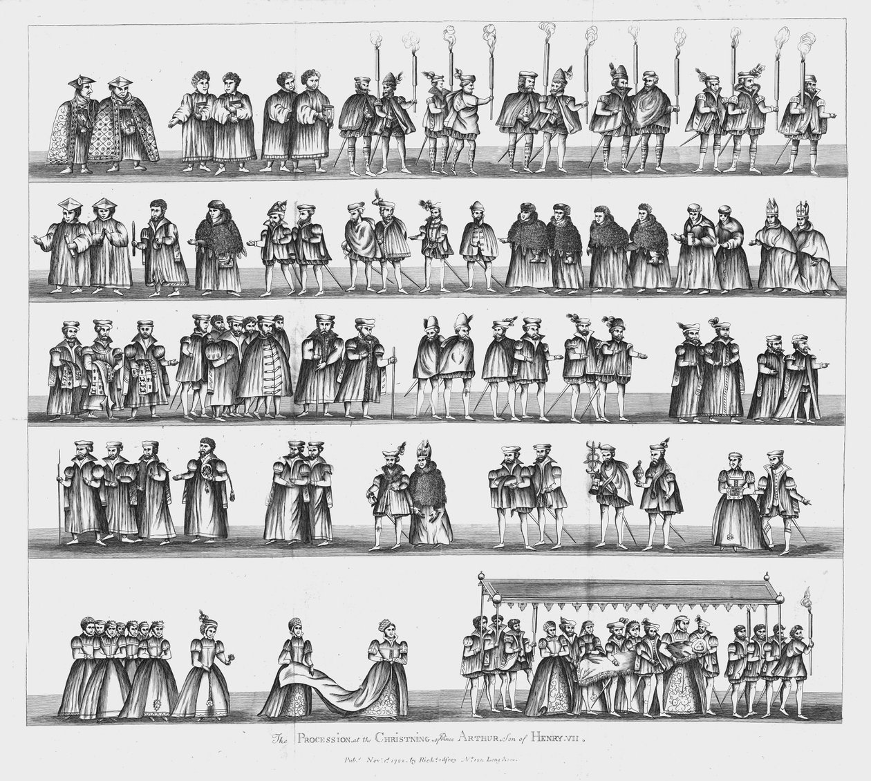 Arthur herceg keresztelője, 1486. szeptember 24., 1782 alkotó: Unbekannt