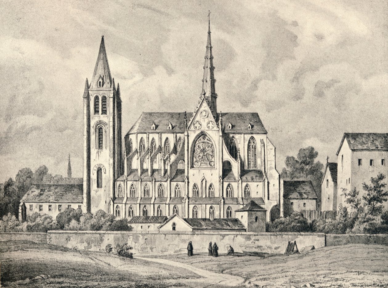 A templom és a Szent Viktor apátság egy része, 1915 alkotó: Unbekannt