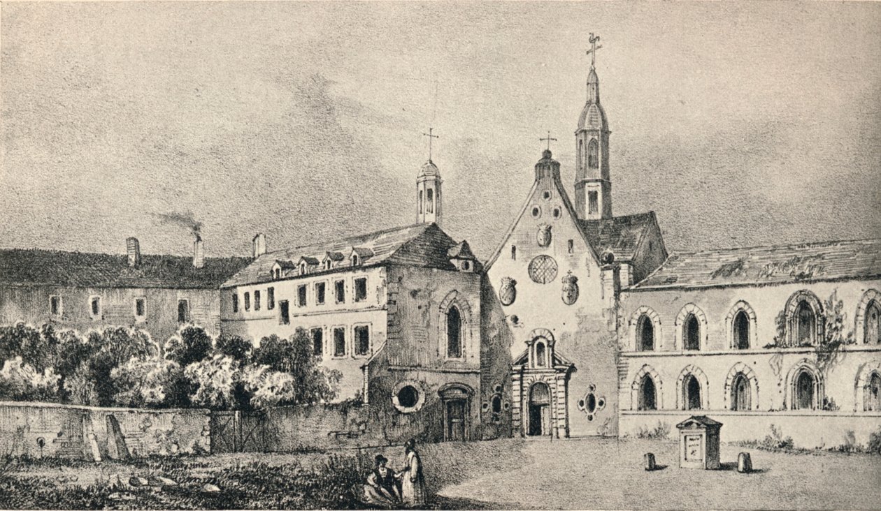A templom és a Petits Augustins-kolostor, 1915 alkotó: Unbekannt