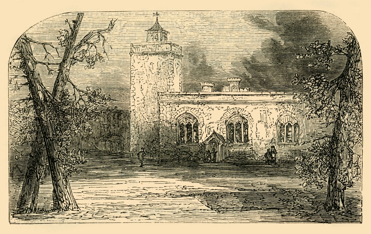 A Szent Péter-templom a Tower Greenen, c1872. alkotó: Unbekannt