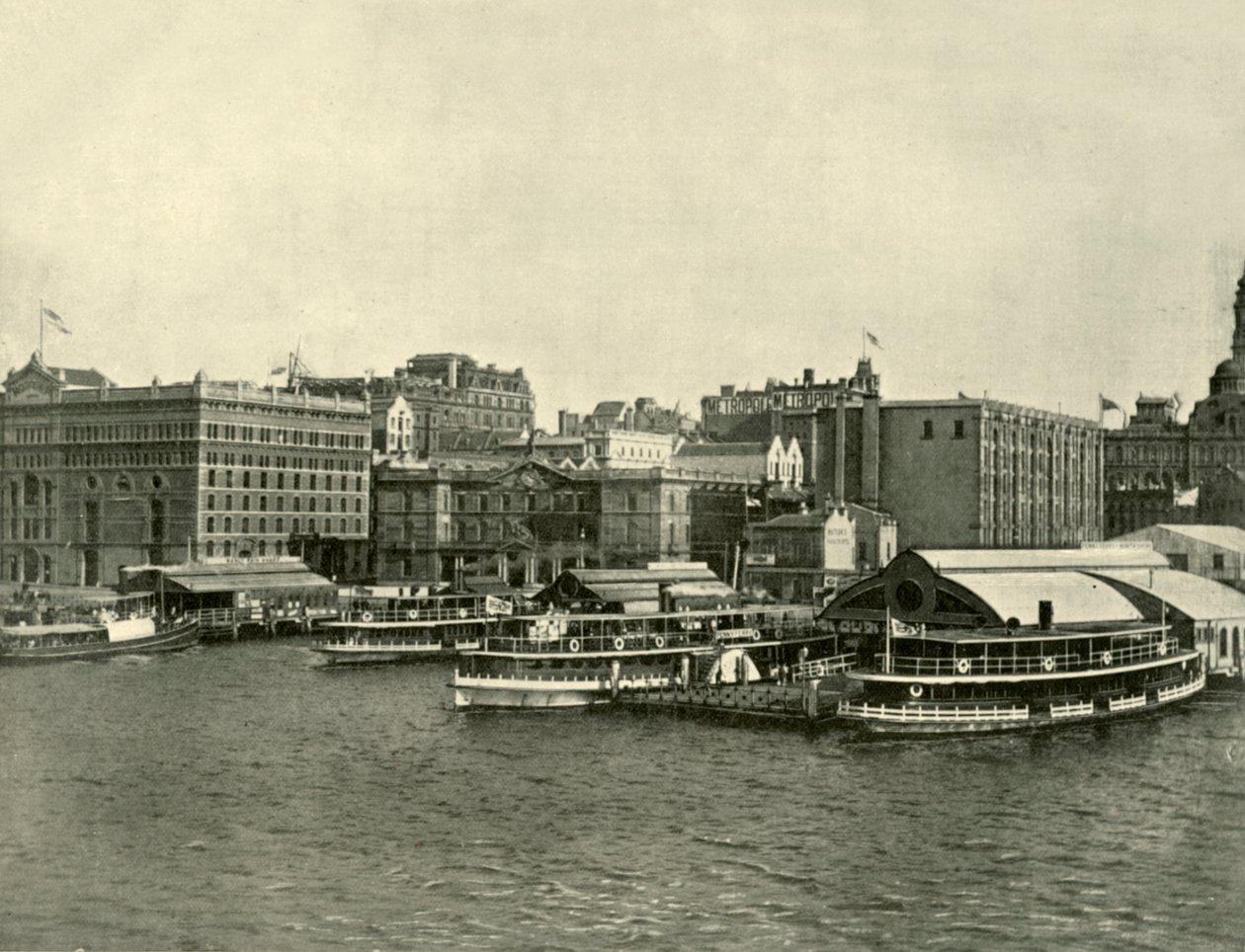 A Circular Quay, Sydney, 1901. alkotó: Unbekannt