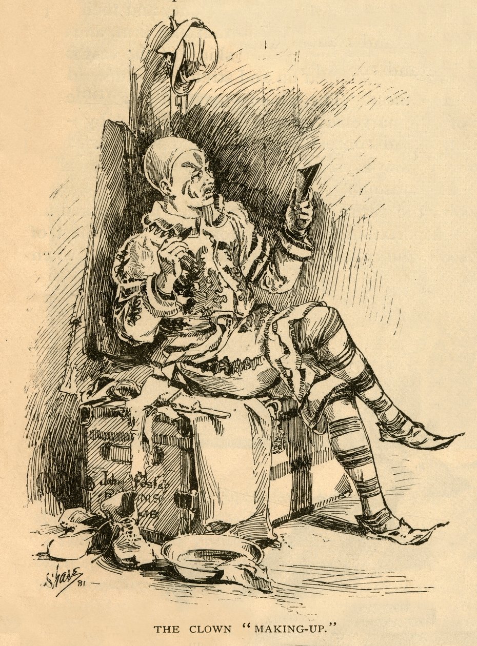 A bohóc sminkelés, 1882. alkotó: Unbekannt